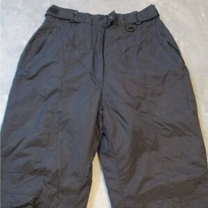Snow Lion Snow Ski Pants Womens XX Large Black Nylon Adjustable Insulated NEW